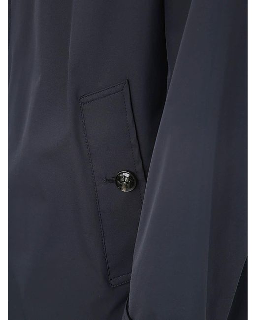 Kiton Blue Trench Clothing for men