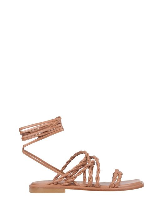 Stuart Weitzman Brown Calypso Sandals