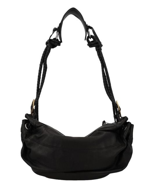 Isabel Marant Black Shoulder Bag Maia Lamb Leather
