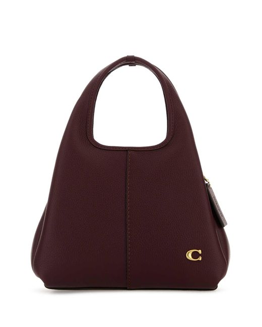 COACH Purple Grape Leather Lana 23 Handbag