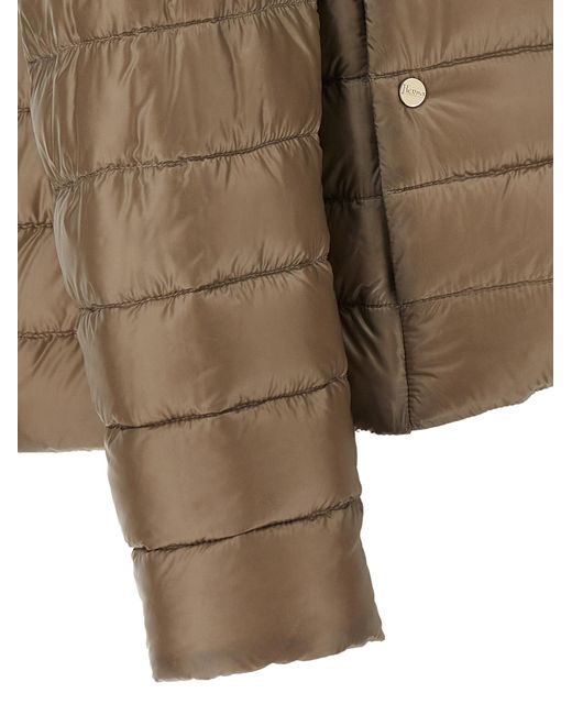 Herno Brown Reversible Down Jacket