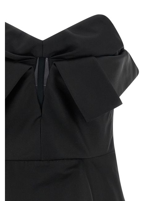 McQueen Black Bustier Top