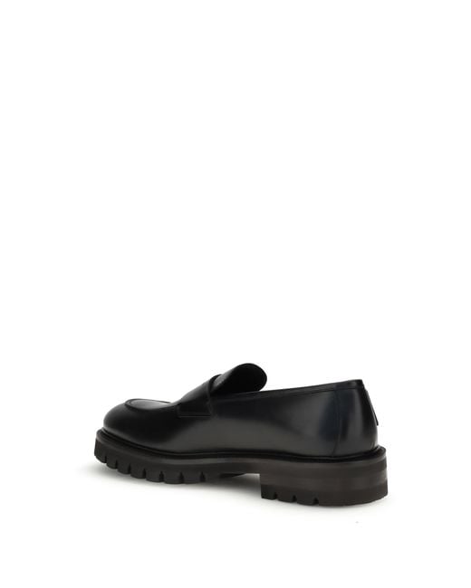 Ferragamo Black Penny Loafers for men