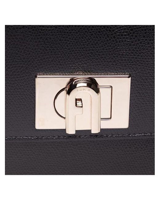Furla Black Crossbody Bag- Leather Crossbody-Bags
