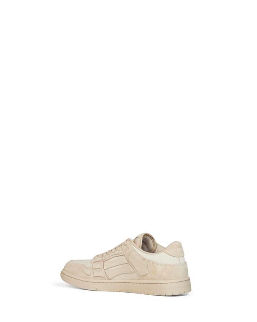 Amiri Natural Alabaster Suede Skel Top Low Sneakers for men