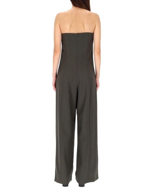 Jean Paul Gaultier Black Bustier Suit Virgin Wool Jumpsuits