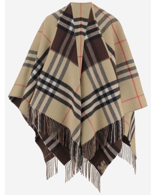 Burberry Black Cashmere Cape Capes