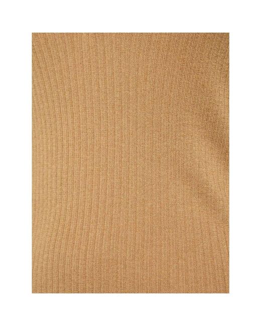 Max Mara Natural Brown Cashmere Sweatshirt