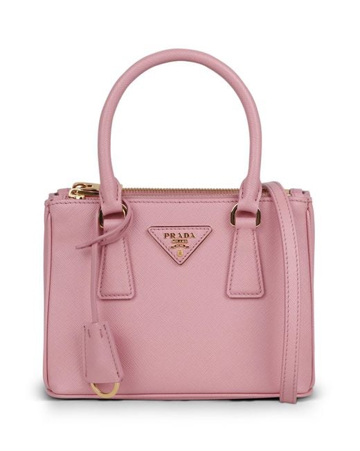 Prada Pink Galleria Mini Tote Bag