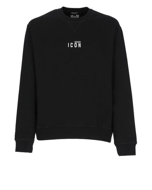 DSquared² Black Icon Sweatshirt for men