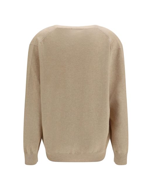 Malo Natural Cashmere V-Neck Sweater Kashmir/Capra Hircus