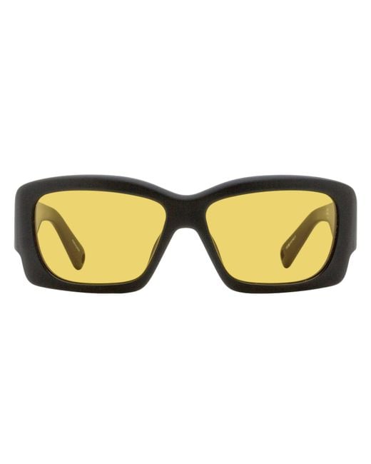 Jacquemus Black Croisiere Rectangular Sunglasses Jac60S 005 56Mm Plastic (Acetate)