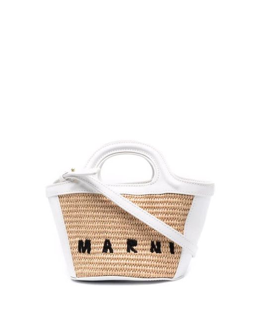 Marni White Micro Tropicalia Summer Bag