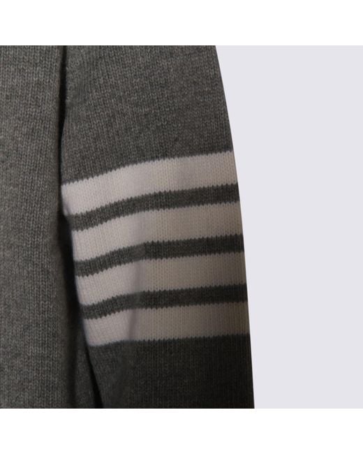 Thom Browne Gray Light Wool Knitwear for men