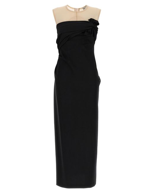 Tory Burch Black Dress With Front Knot Dresses