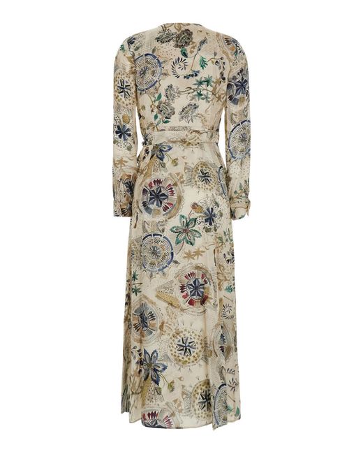 Momoní Natural Dress V-Neck Viscose