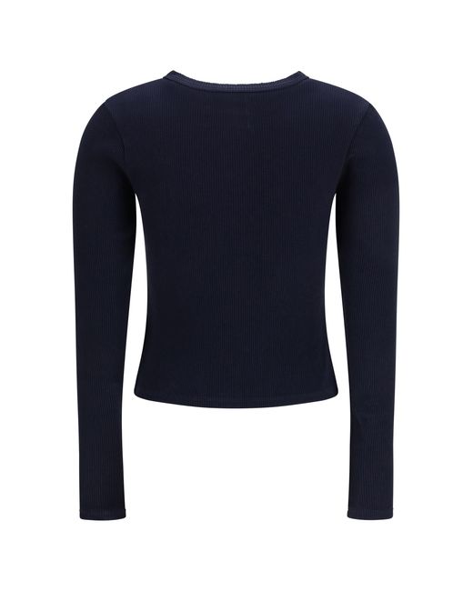 Citizens of Humanity Blue Kari Long Cardigan Cotton; Lyocell; Spandex