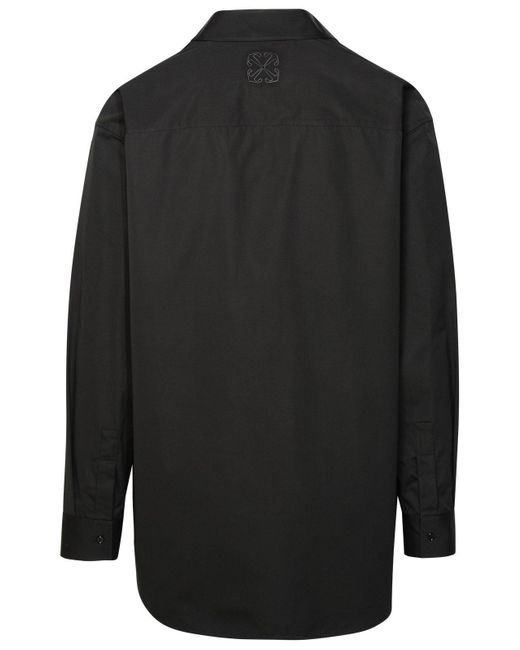 Off-White c/o Virgil Abloh 'ow' Black Cotton Shirt for men