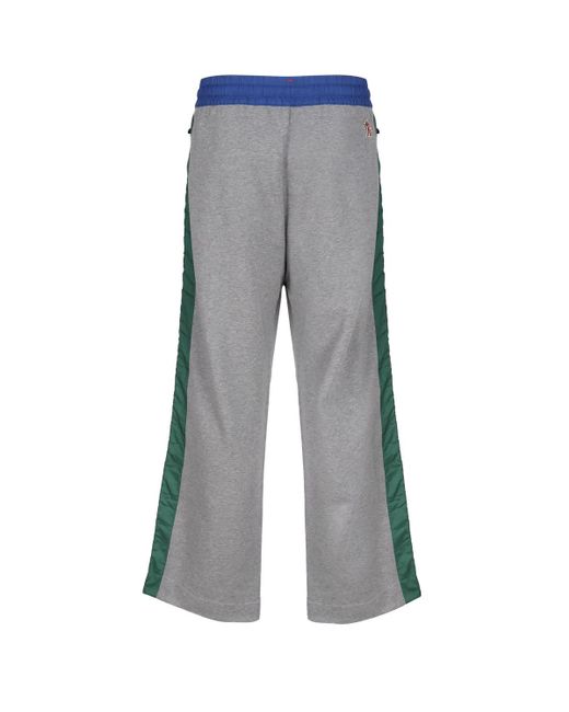 Moncler Blue Jersey Sports Trousers for men