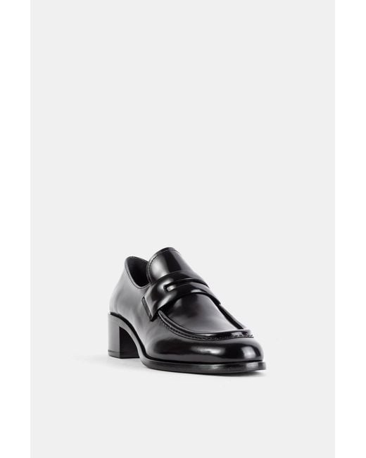 Church's Black Mocassins Prudence En Cuir De Veau Poli Fumé Noir Loafers