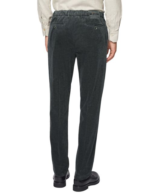 Kiton Gray Cotton-Cashmere Tailored Trousers for men