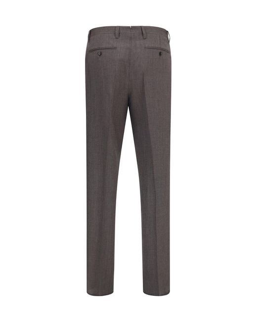 Lardini Gray Tailored Viscose Pants for men