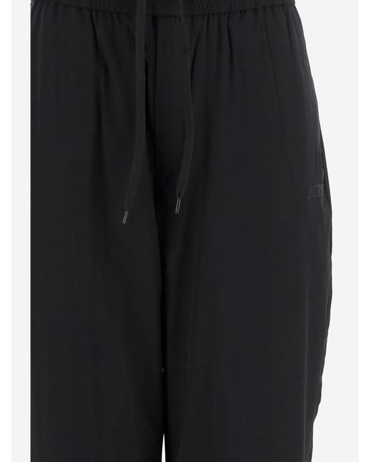 Autry Black Stretch Nylon Jogging Trousers