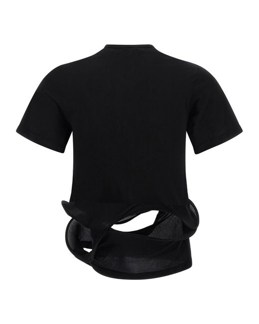 Junya Watanabe Black Sculptural Background T-Shirt