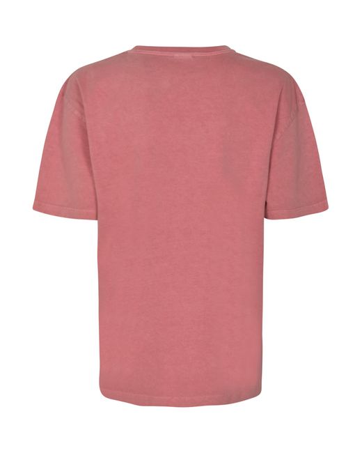 Paul Smith Pink Chest Logo Round Neck T-Shirt