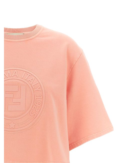 Fendi Pink 3D Roma' Sweatshirt