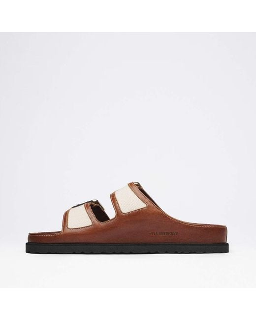 Birkenstock Brown Arizona Bold Canvas 1774 Cinnamon (Regular) Sandal for men