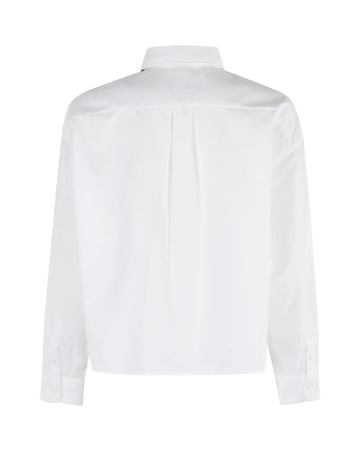A.P.C. White Chemise Sophia Button Down Logo