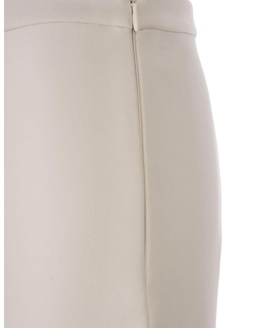 Max Mara White Ivory Clavier Long Skirt