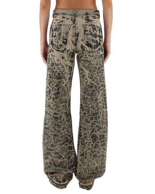 Rick Owens Black Concordians Pants Cotton Jean