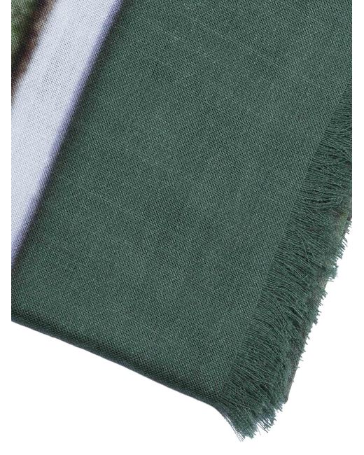 D'Aniello Green Perla Stole Modal Silk Scarf