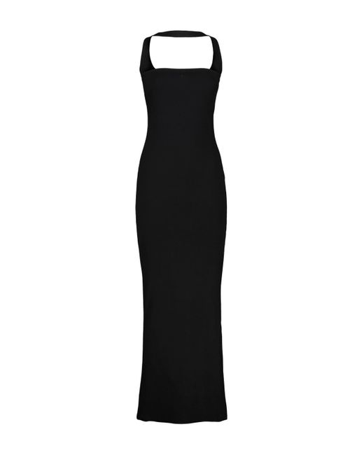Courreges Black Hyperbole Long Dress