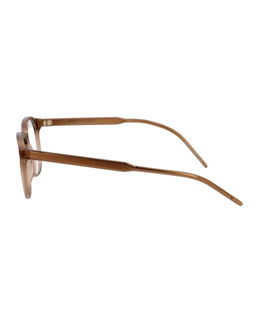 Giorgio Armani Brown Transparent Acetate Optical Glasses for men