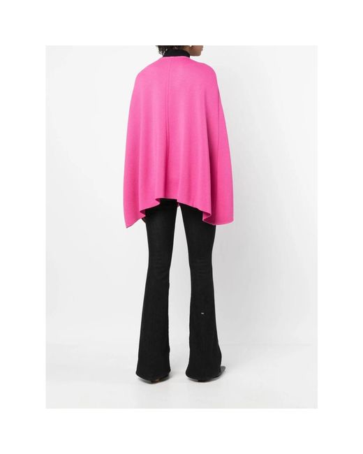 Charlott Pink Cape Wool Jumpers