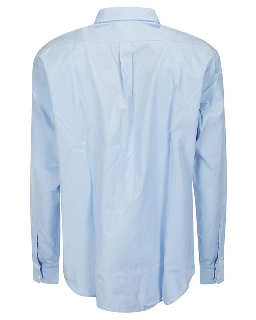 Y. Project Blue Evergreen Pinched Logo Shirt for men