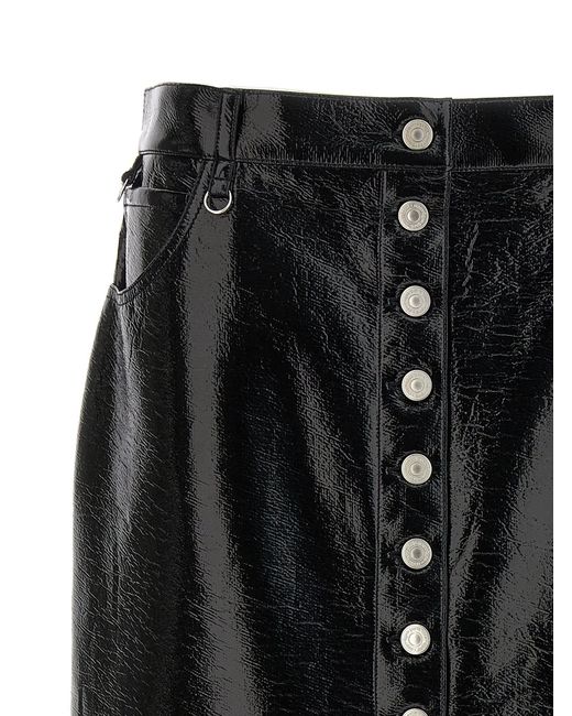 Courreges Black 'Multiflex' Skirt