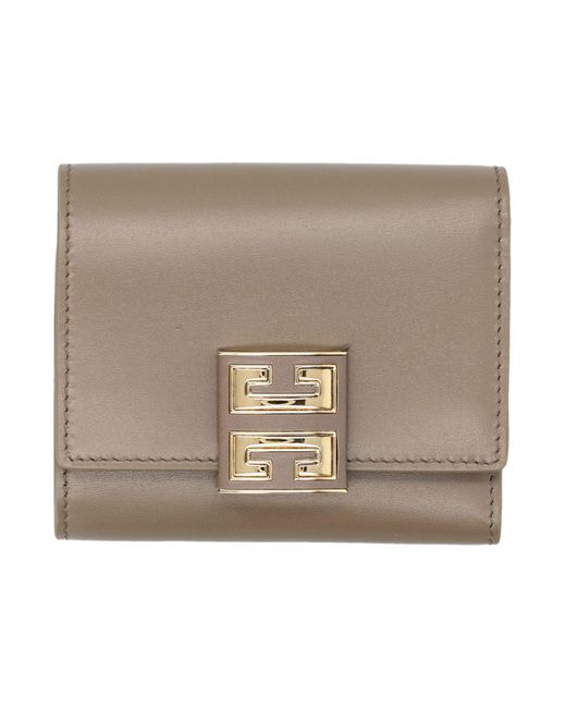 Givenchy Brown 4G- Trifold Wallet