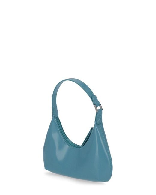 By Far Blue Baby Amber Mini Shoulder Bag