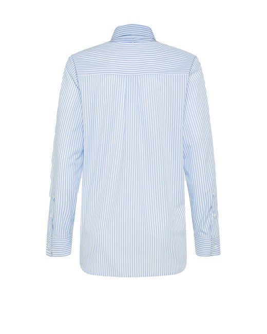 Seventy Blue Oversized Striped Shirt