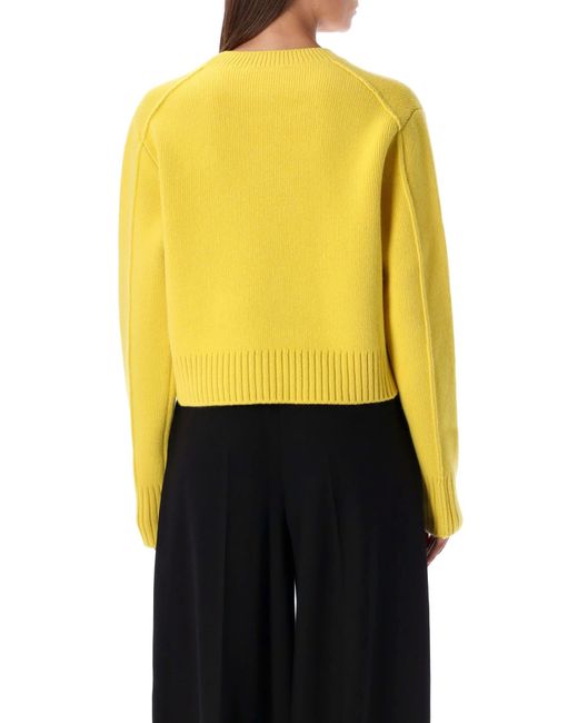 Lanvin Yellow Crewneck Sweater