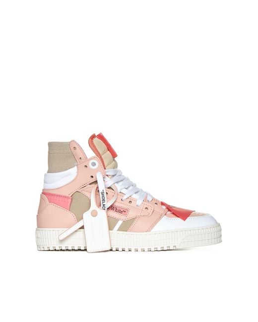 Off-White c/o Virgil Abloh Pink Off- 3.0 Off Court Sneakers