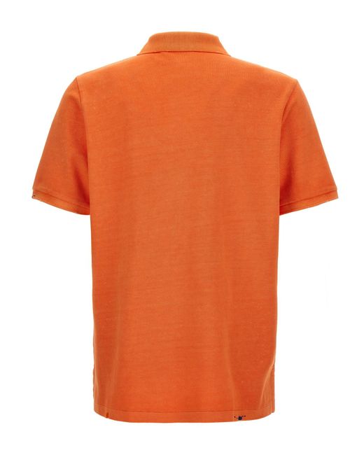 Polo Ralph Lauren Orange Logo Embroidery Polo Shirt for men