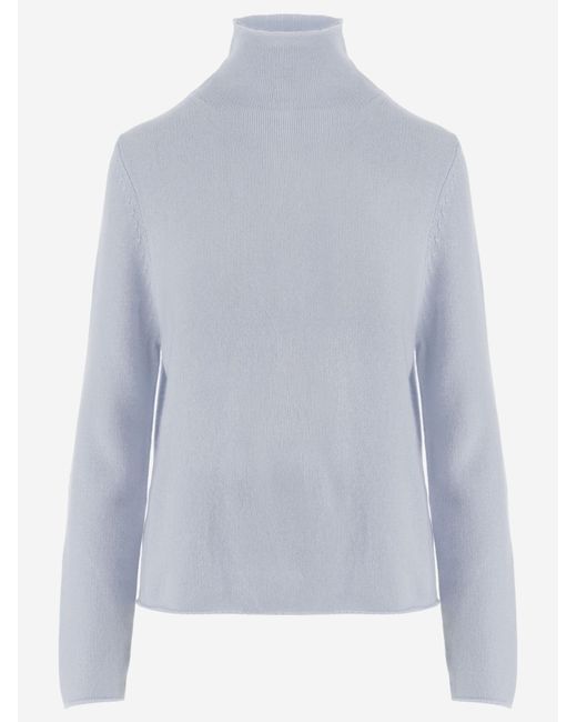 Allude Blue Cashmere Sweater