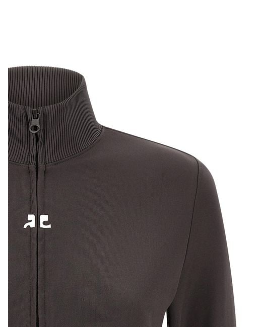 Courreges Black Polyester Sweatshirt