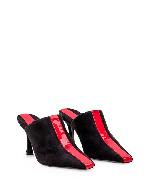 Ferragamo Black Mule Heeled Shoe