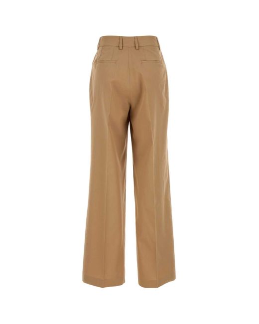 PT Torino Natural Camel Lyocell Blend Palazzo Pant